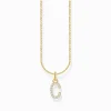 Hot Kette mit Buchstaben-Anhänger C vergoldet Damen Halsketten|18K Vergoldung - 925 Silber