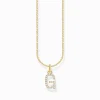 Cheap Kette mit Buchstaben-Anhänger G vergoldet Damen Halsketten|18K Vergoldung - 925 Silber