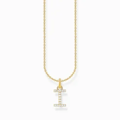 Clearance Kette mit Buchstaben-Anhänger I vergoldet Damen Halsketten|18K Vergoldung - 925 Silber