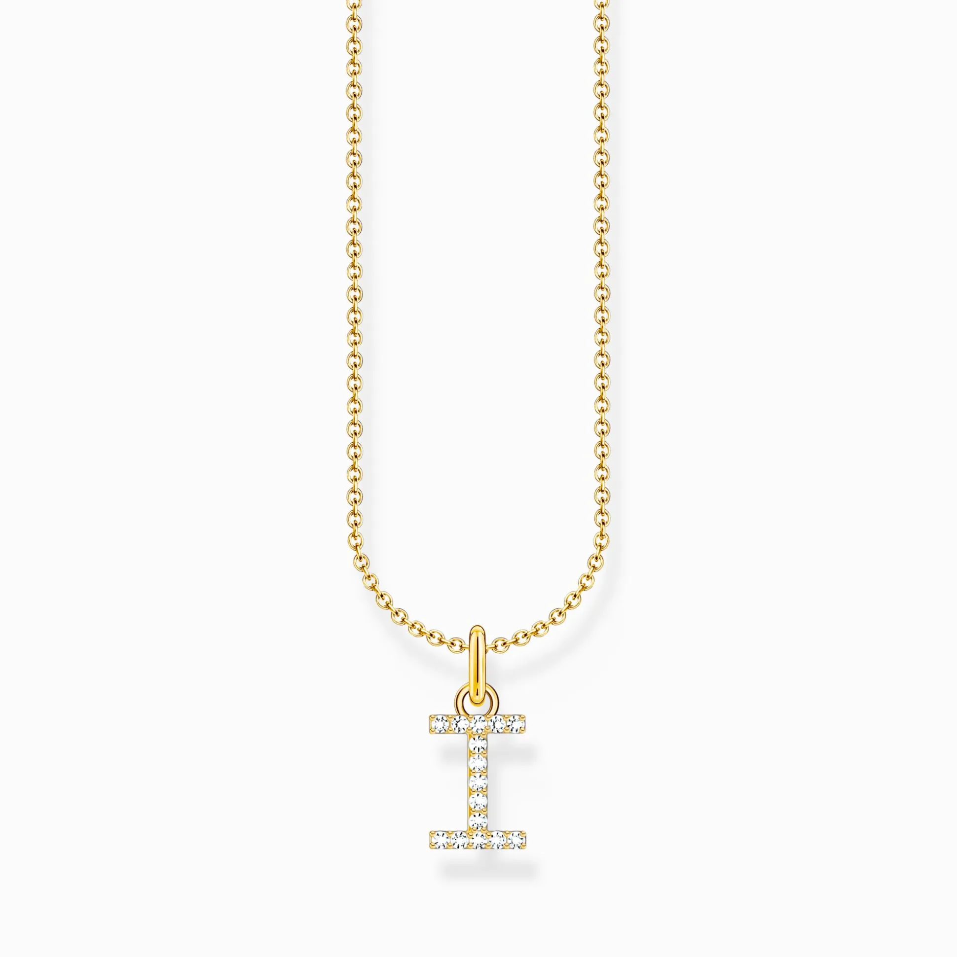 Clearance Kette mit Buchstaben-Anhänger I vergoldet Damen Halsketten|18K Vergoldung - 925 Silber