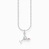 Flash Sale Kette mit Cocktail-Anhänger Silber Damen Halsketten|925 Silber