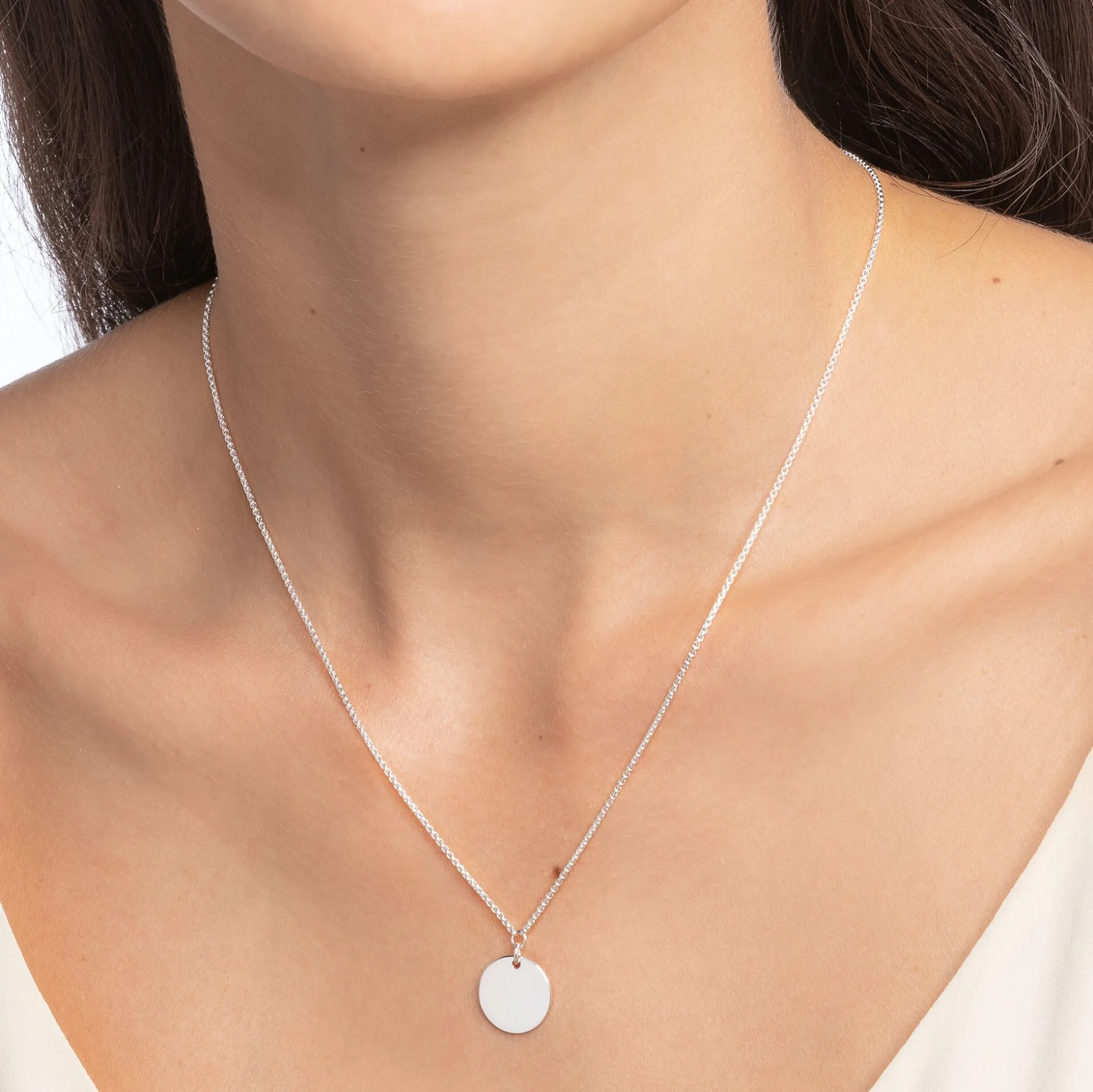 Outlet Kette mit Coin silber Damen Halsketten