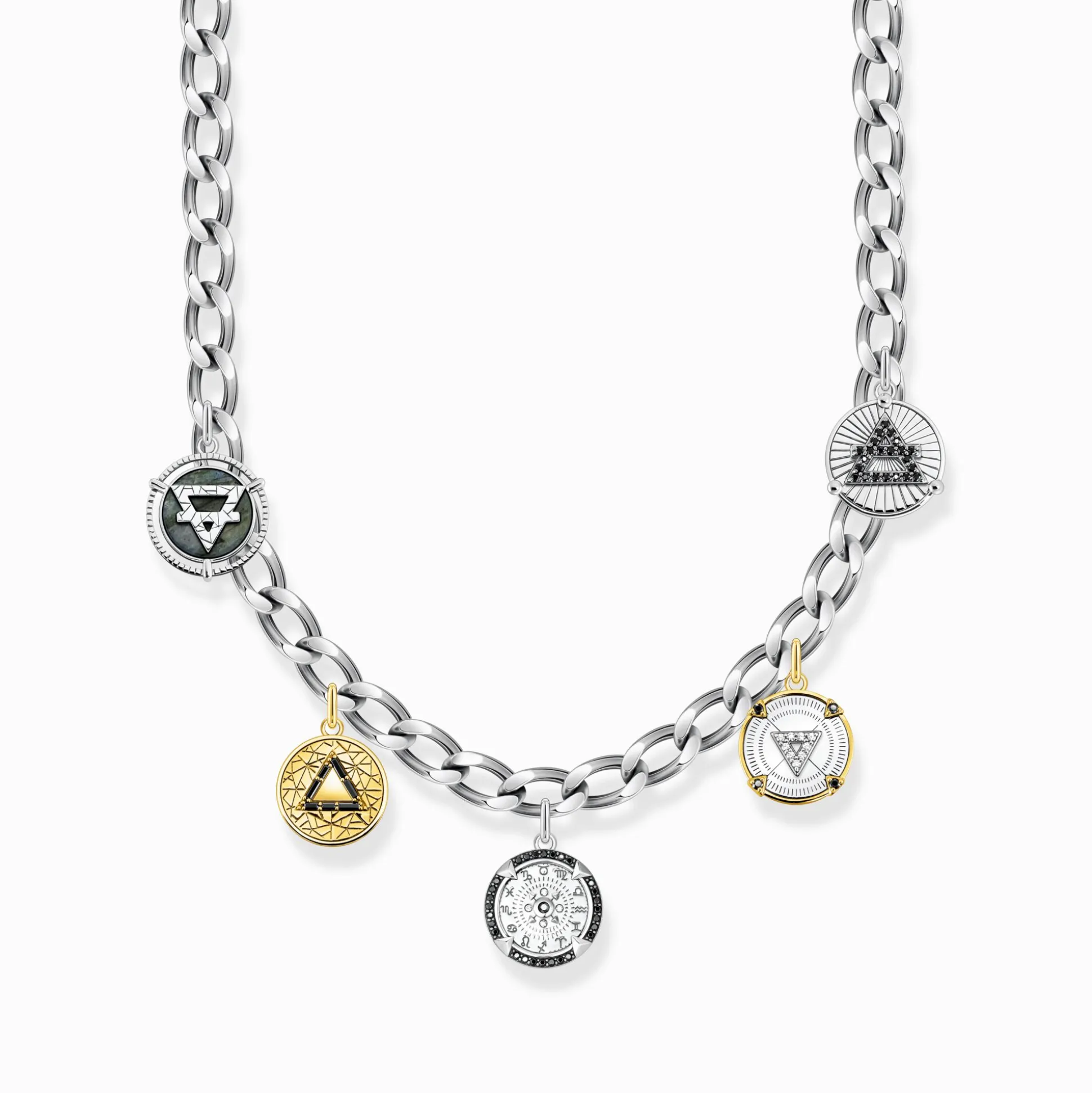 Hot Kette mit Coins Elements of Nature Silber Damen Halsketten|Halsketten