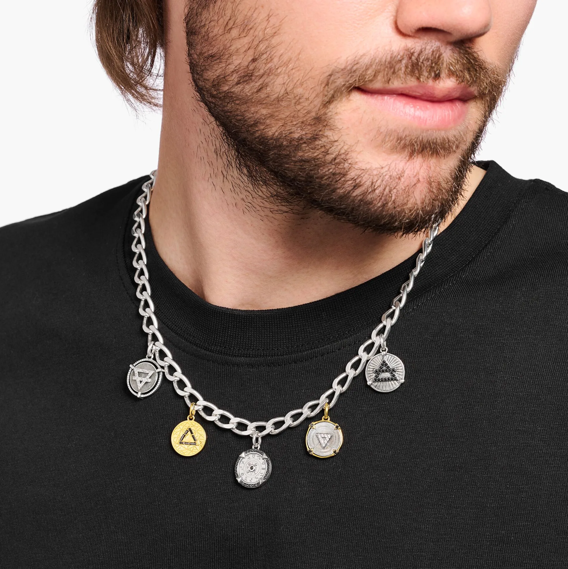 Hot Kette mit Coins Elements of Nature Silber Damen Halsketten|Halsketten