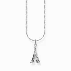 Sale Kette mit Eiffelturm-Anhänger Silber Damen Halsketten