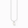 Store Kette Perle silber Damen Halsketten|925 Silber