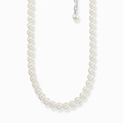 Clearance Kette Perlen silber Damen Halsketten