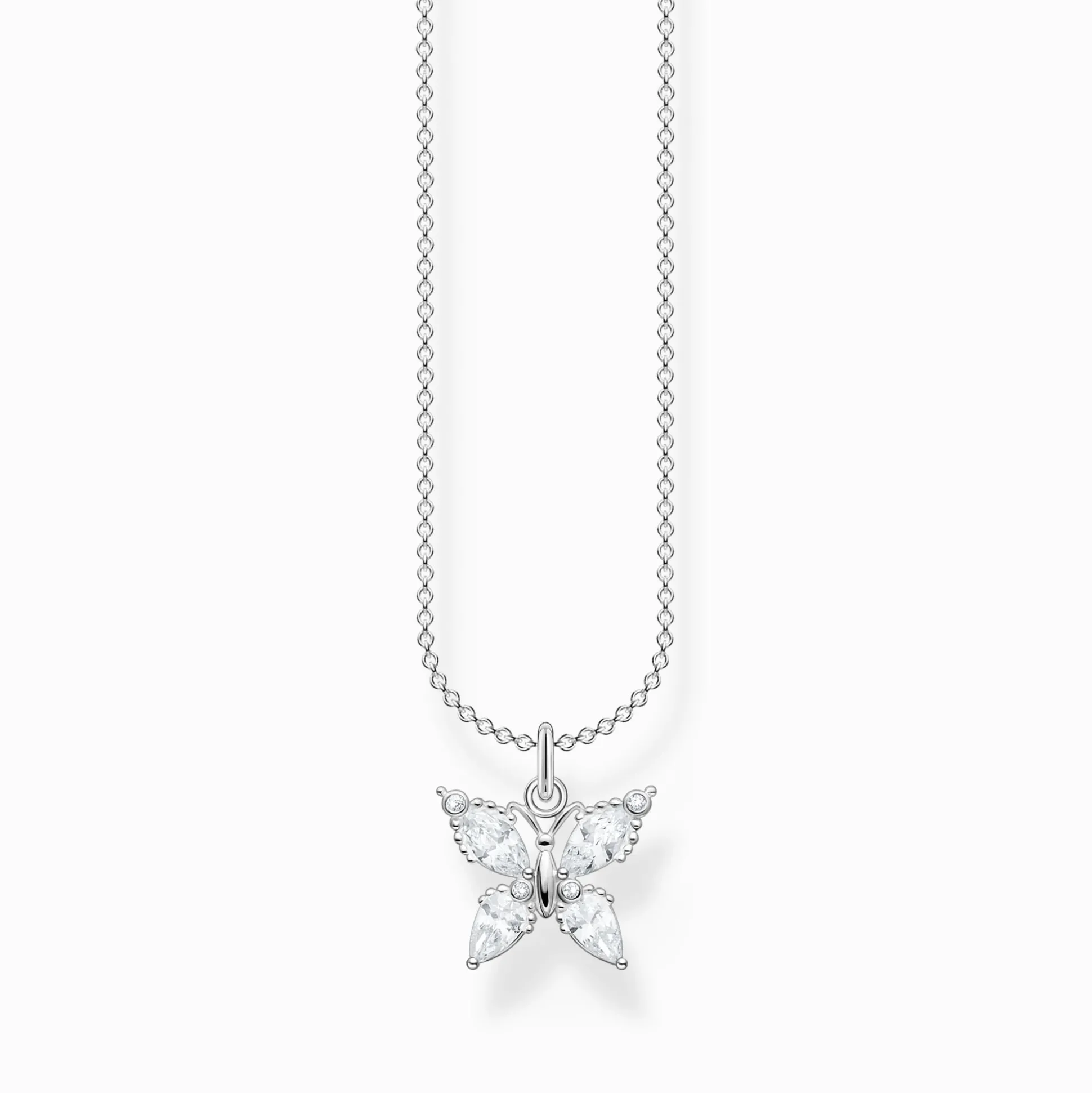 Cheap Kette Schmetterling weiße Steine Damen Halsketten