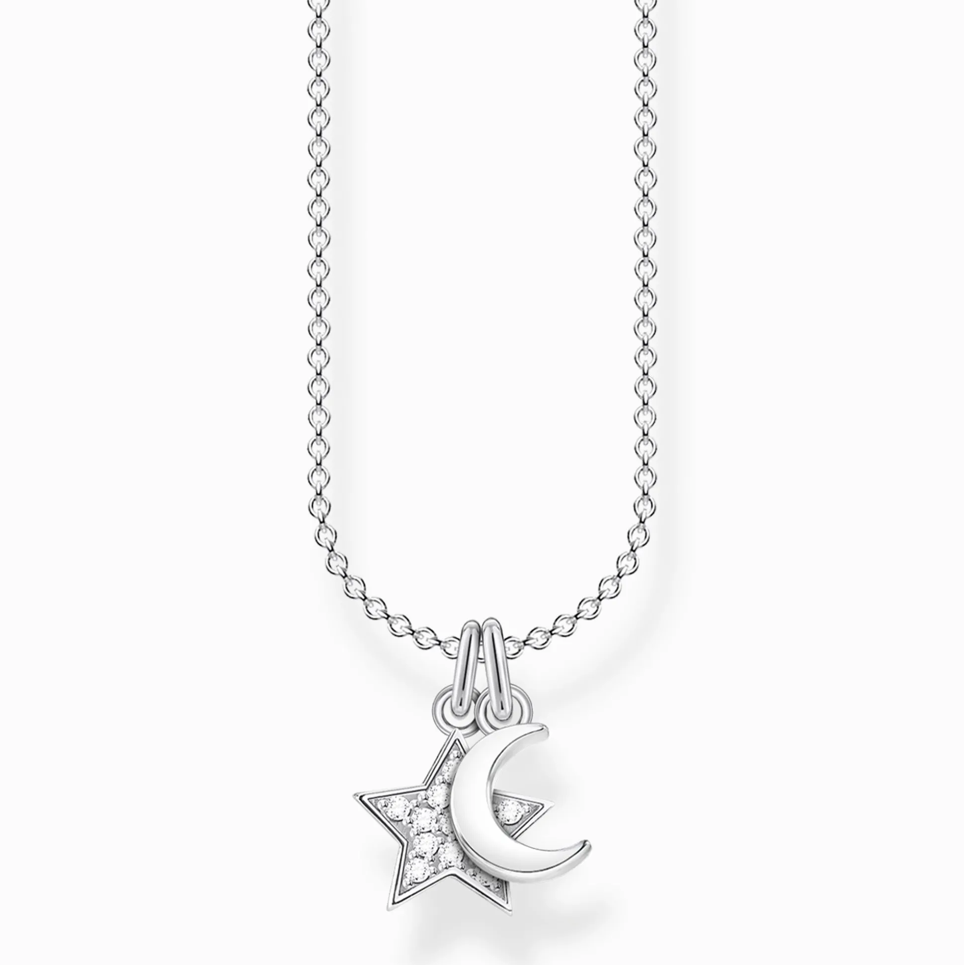 Discount Kette Stern und Mond Damen Halsketten