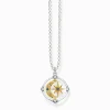 Clearance Kette Stern und Mond gold Damen Halsketten|18K Vergoldung - 925 Silber