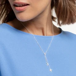 Shop Kette Stern und Mond silber Damen Halsketten