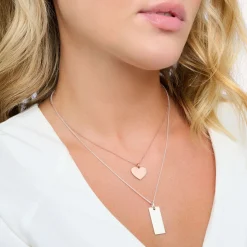 Shop Kette Tag silber Damen Halsketten