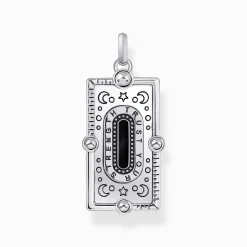 Cheap Kettenanhänger Schlange mit schwarzer Kaltemaille und bunten Steinen Silber Damen Anhänger