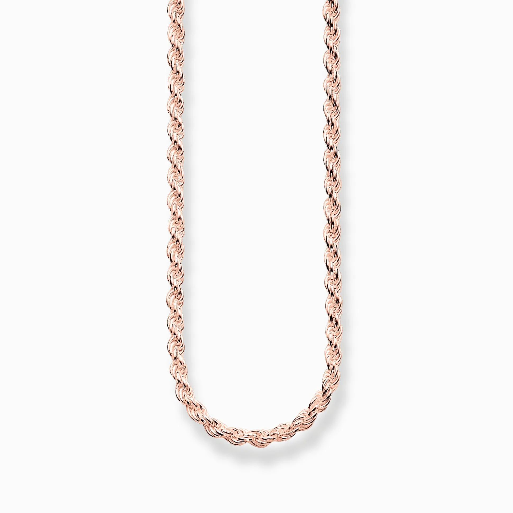 Sale Kordelkette Stärke 1,1 mm Damen 18K Rosé-Vergoldung - 925 Silber