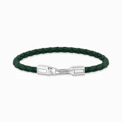 Flash Sale Lederarmband in Grün Silber Damen Armbänder|Armbänder