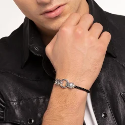 Flash Sale Lederarmband Tiger Damen Armbänder|925 Silber