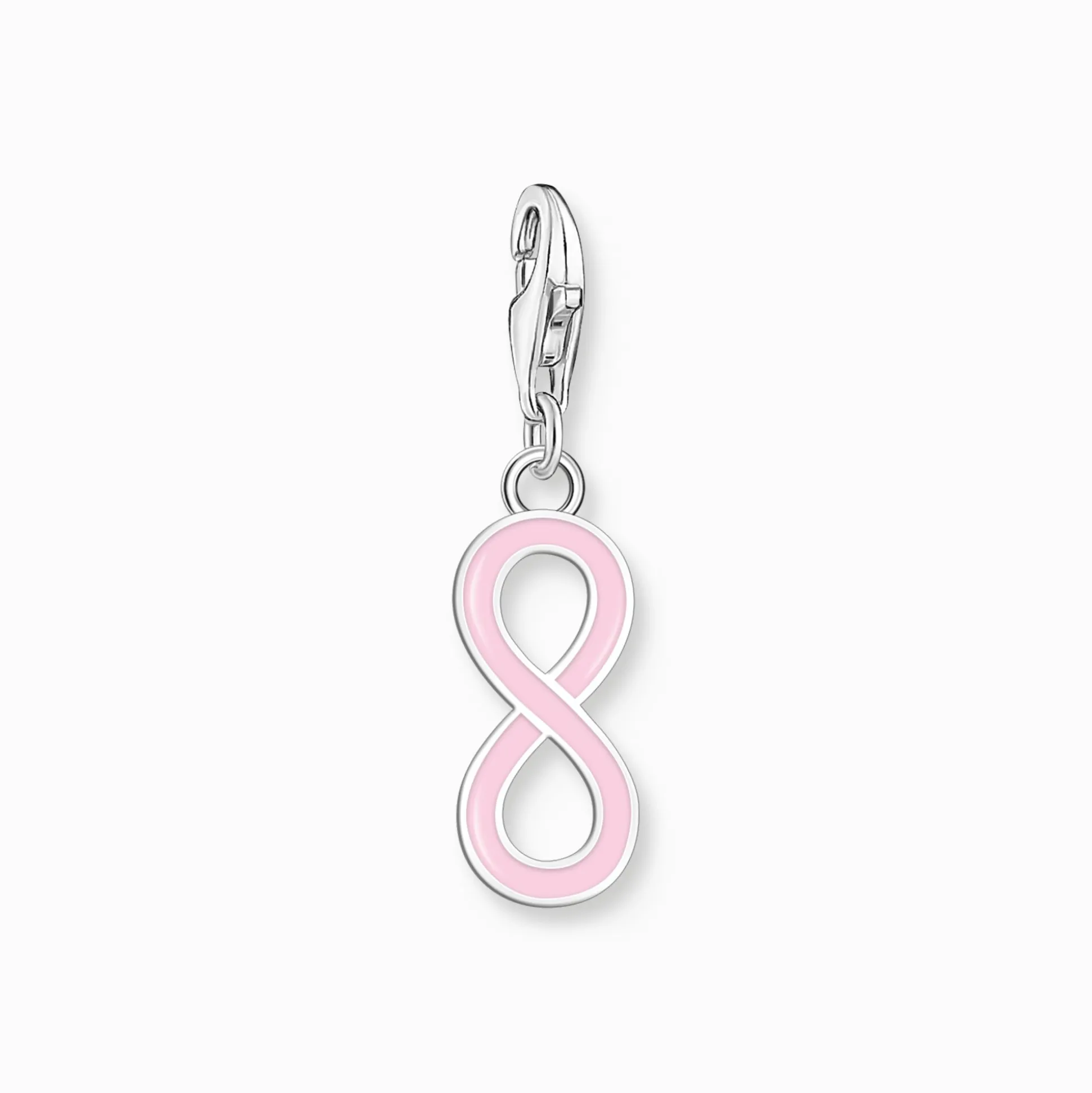 New Member Charm-Anhänger Unendlichkeitszeichen pink Silber Damen Charms|Charms