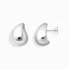 Hot Ohrringe in organischer Tropfenform Silber Damen Ohrringe|925 Silber