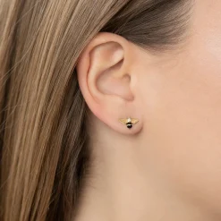 Clearance Ohrstecker Biene Damen Ohrstecker|18K Vergoldung - 925 Silber