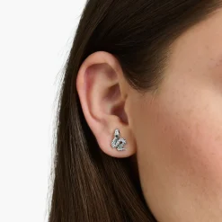 Sale Ohrstecker geschwärzt Schlange Damen Ohrstecker|Ohrstecker & Creolen