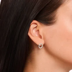 Fashion Ohrstecker Kreise groß Damen Ohrstecker|925 Silber