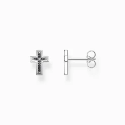 Shop Ohrstecker Kreuz schwarz Damen Ohrstecker|Ohrstecker & Creolen