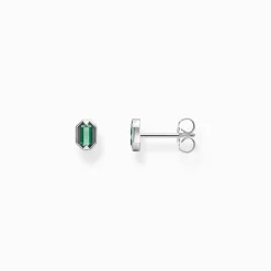 Sale Ohrstecker Krokodilaugen mit grünen Steinen Silber geschwärzt Damen Ohrstecker|Ohrstecker & Creolen
