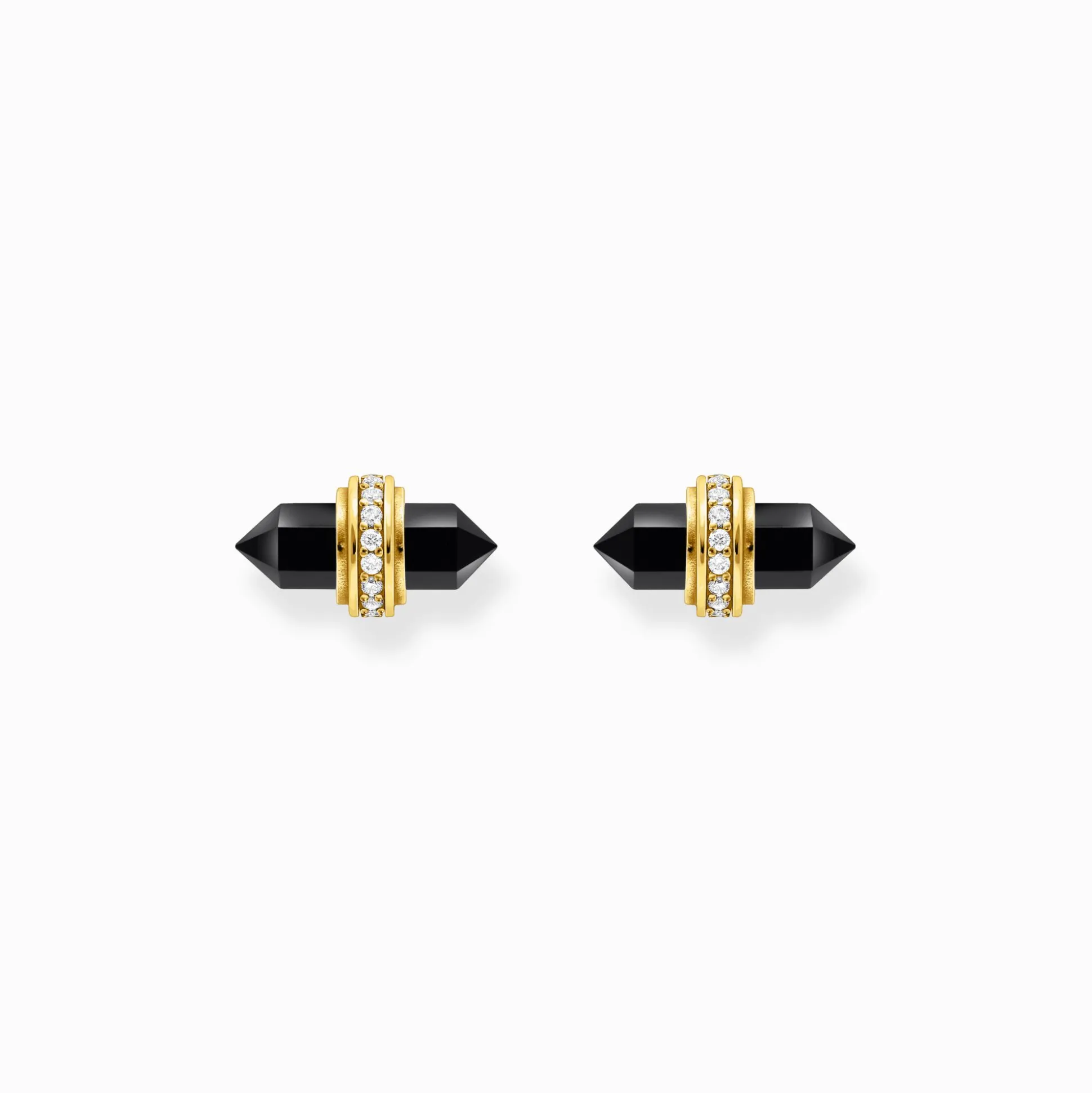 Best Sale Ohrstecker mit schwarzem Onyx Kristall Silber Damen Ohrstecker