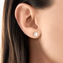 Fashion Ohrstecker Perle gold Damen Ohrstecker|Ohrringe