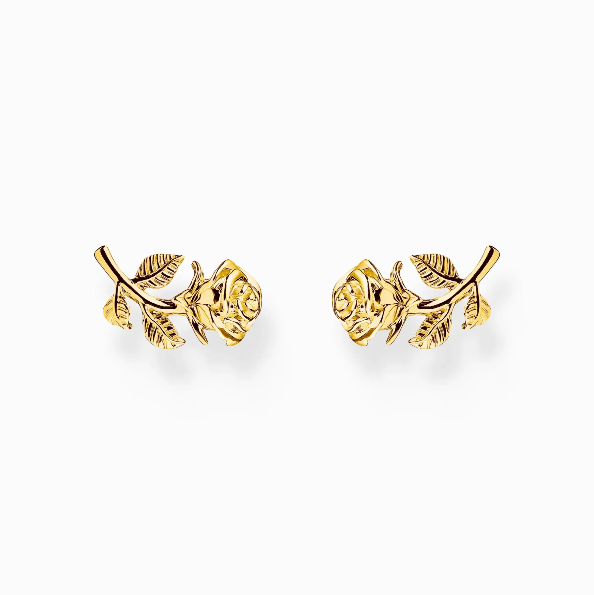 Flash Sale Ohrstecker Rose Roses Romance vergoldet Damen Ohrstecker|18K Vergoldung - 925 Silber