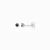 Clearance Ohrstecker schwarzer Stein Damen Ohrstecker
