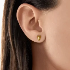 Best Ohrstecker Totenkopf König gold Damen Ohrstecker|Ohrstecker & Creolen