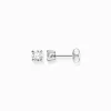 New Ohrstecker weißer Stein Damen Ohrstecker