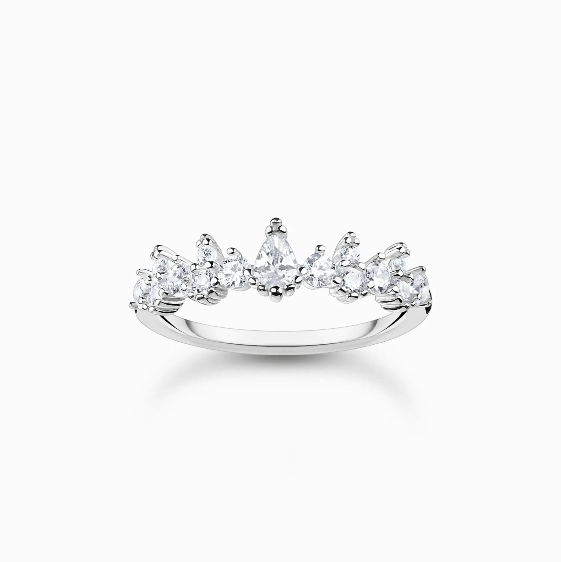 New Ring Eiskristalle silber Damen Ringe