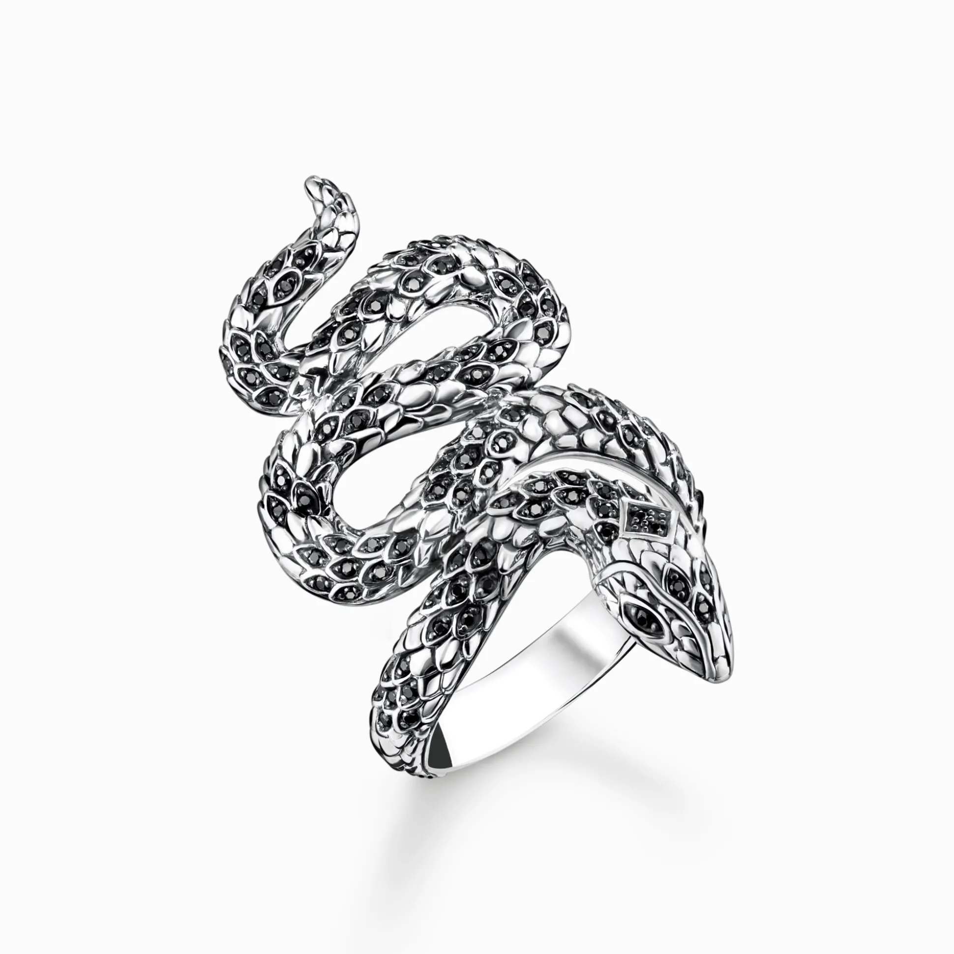 Cheap Ring geschwärzt Schlange Damen Ringe|Ringe