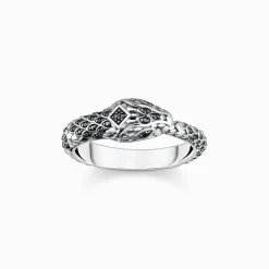 New Ring geschwärzt Schlange Damen Ringe|Ringe