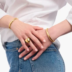 Flash Sale Ring in Herzform vergoldet Damen Ringe|18K Vergoldung - 925 Silber