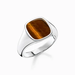 New Ring klassisch Tigerauge Damen Ringe|Ringe