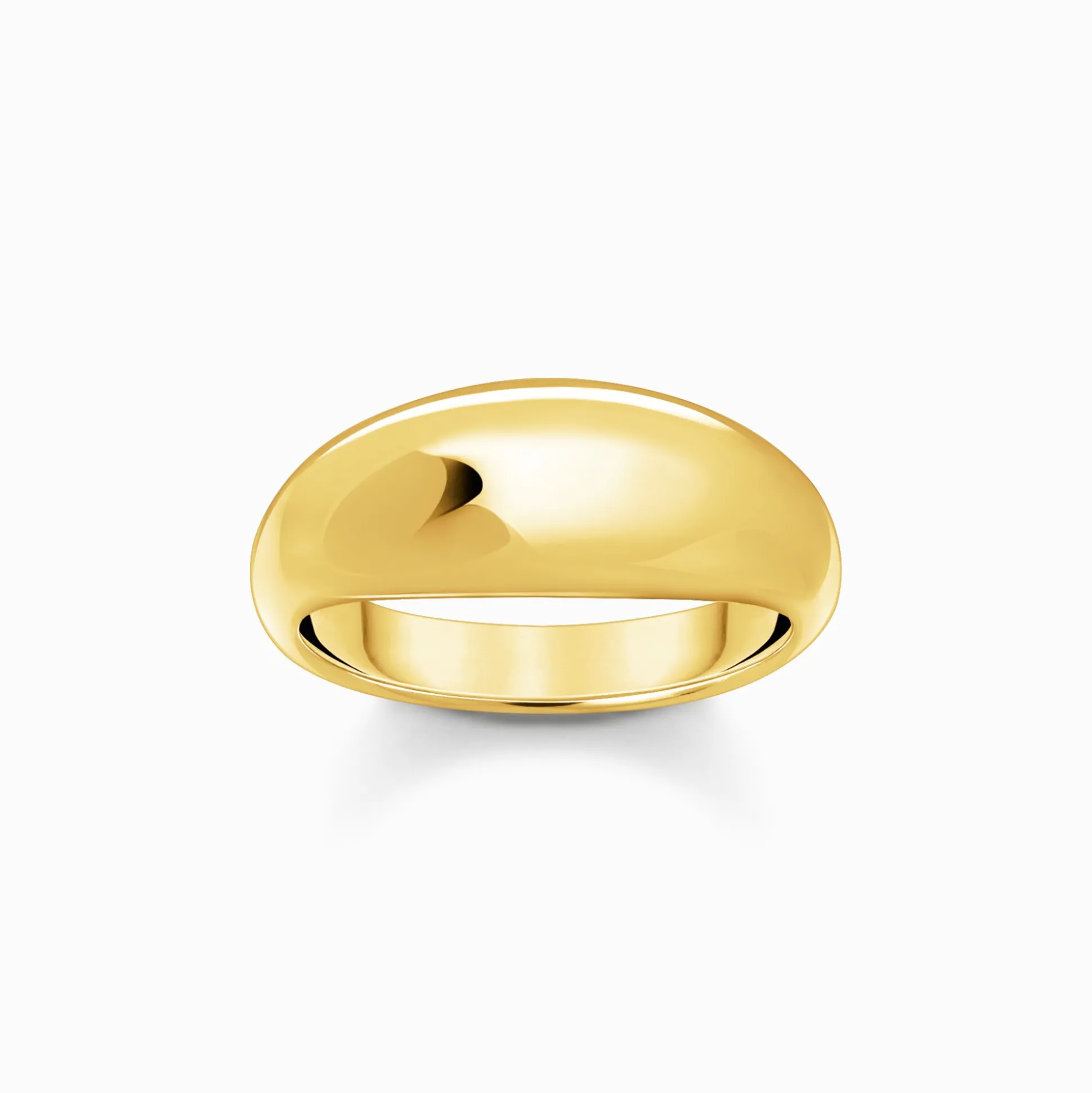 Cheap Ring mit zeitlos-edlem Design vergoldet Damen Ringe|18K Vergoldung - 925 Silber