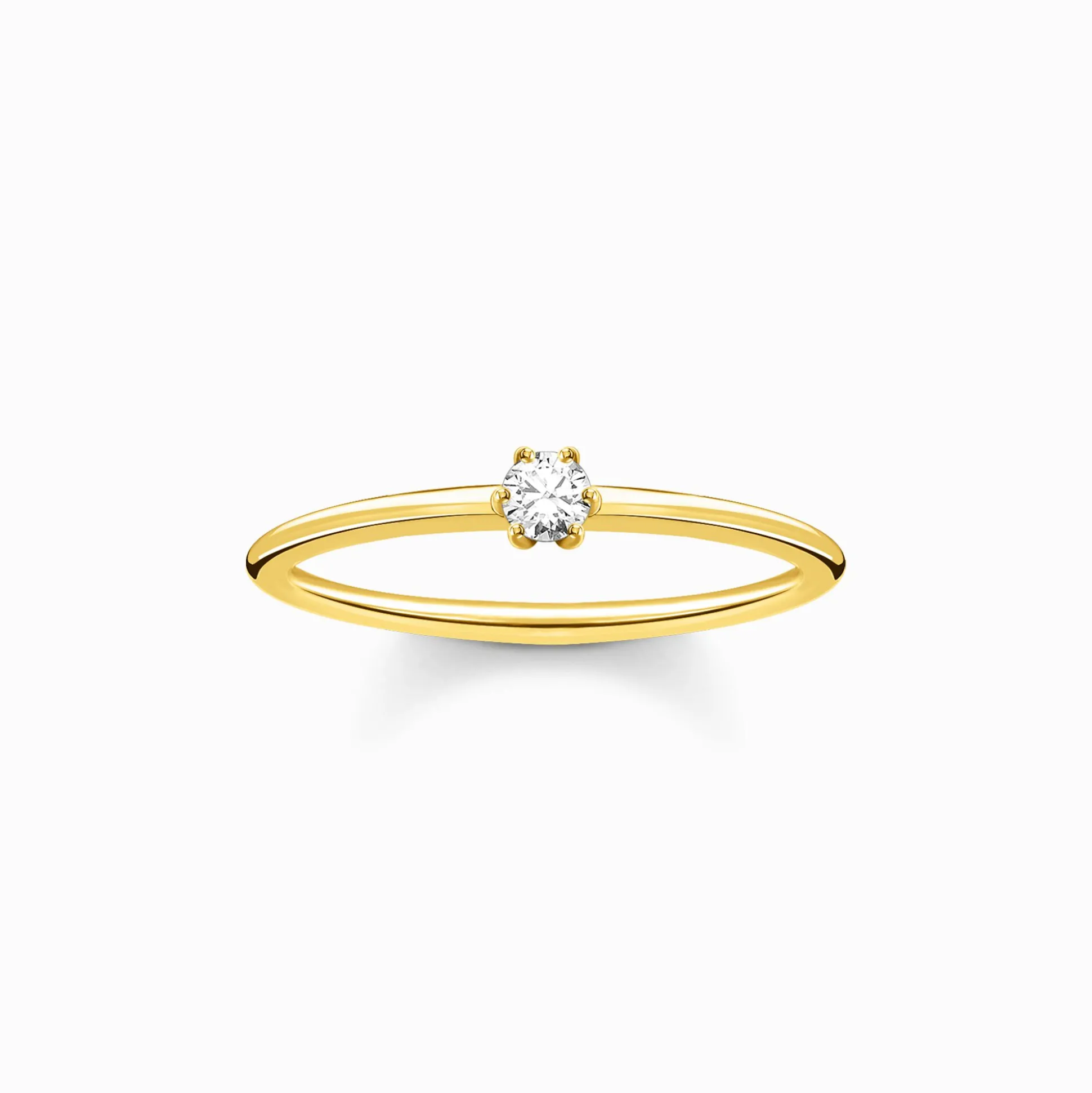 Outlet Ring weißer Stein gold Damen Ringe