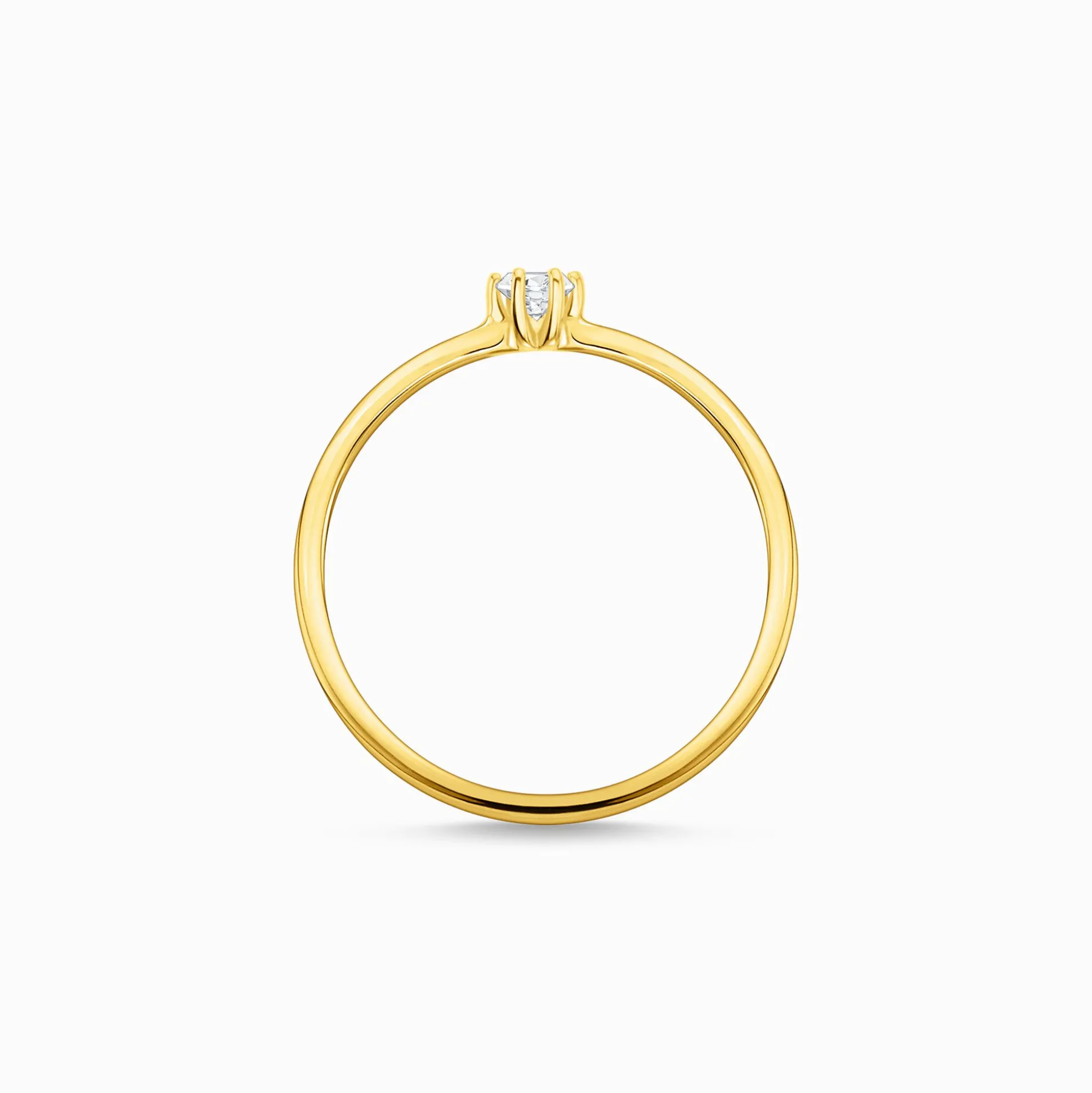 Outlet Ring weißer Stein gold Damen Ringe