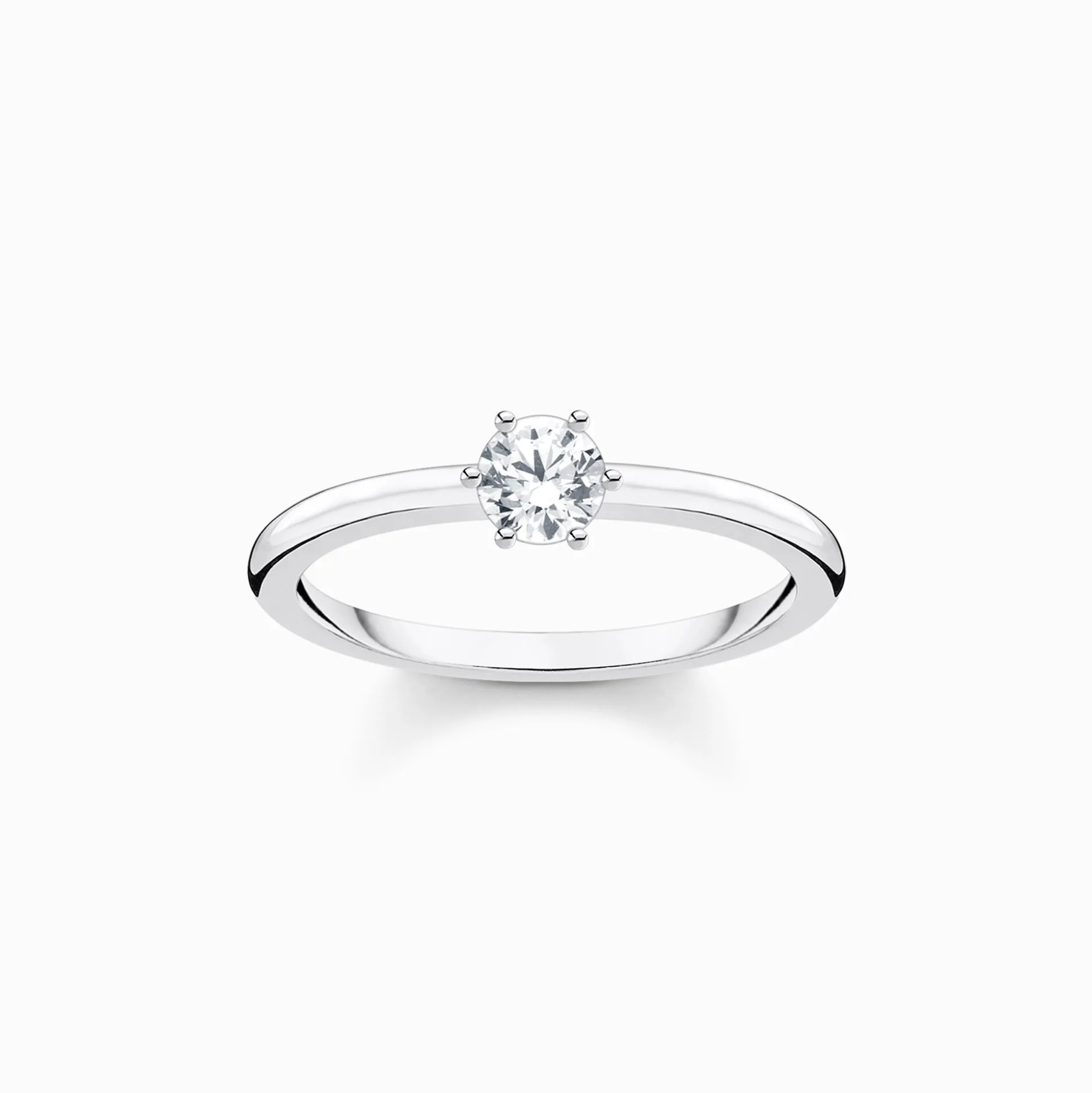 Best Ring weißer Stein silber Damen Ringe