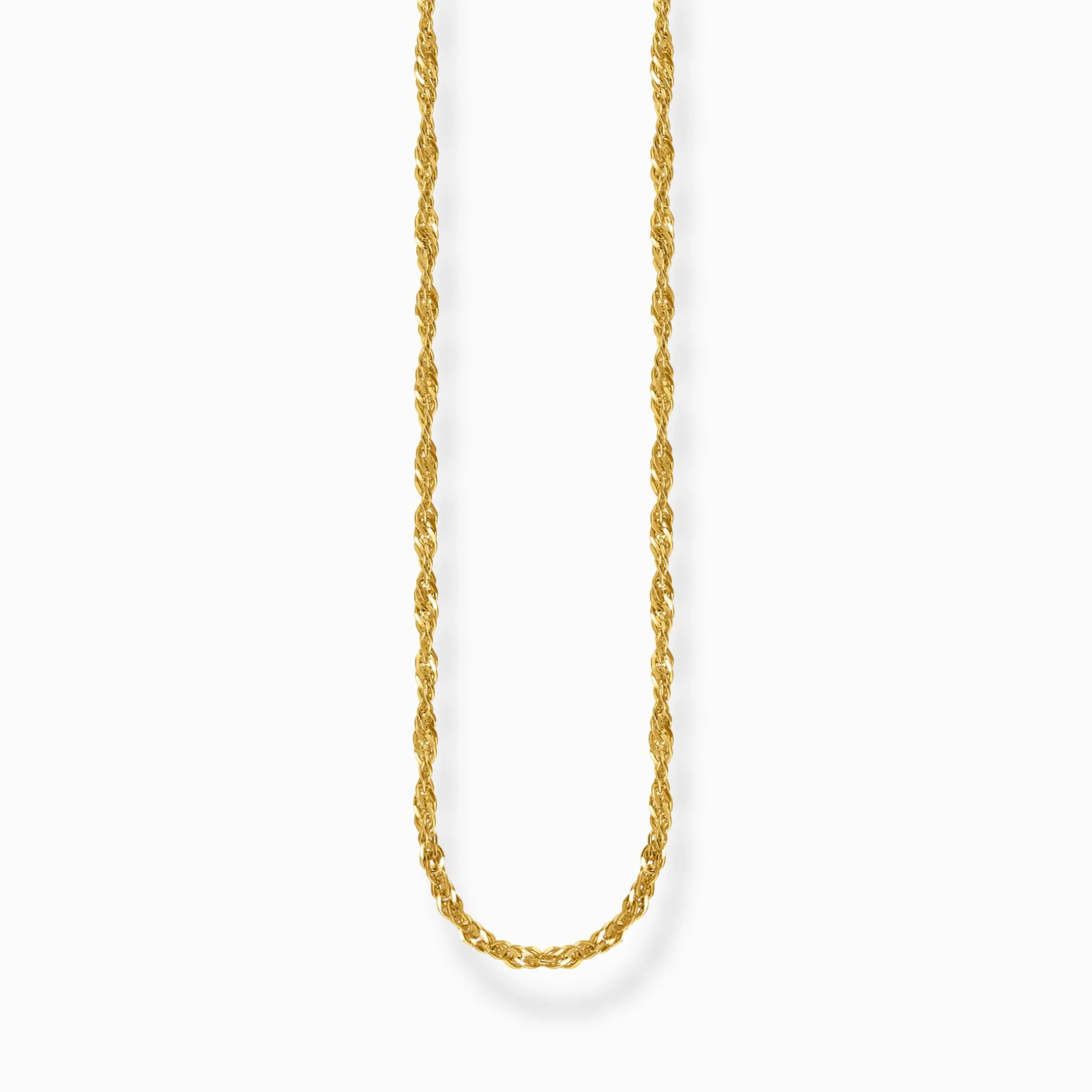 Discount Singapurkette vergoldet Stärke 1,7 mm Damen Halsketten|18K Vergoldung - 925 Silber