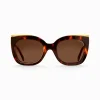Fashion Sonnenbrille Audrey Cat-Eye Havanna Damen Sonnenbrillen