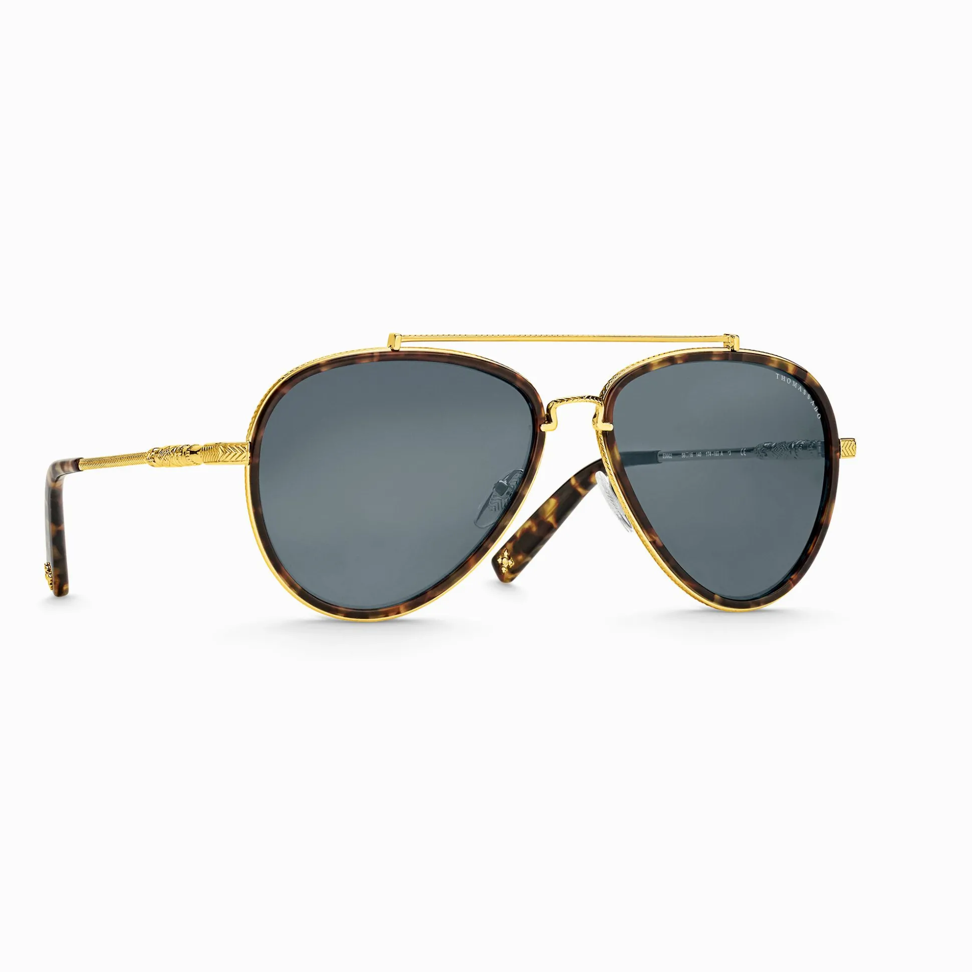 Store Sonnenbrille Harrison Pilot Ethno Havanna Damen Sonnenbrillen|Sonnenbrillen