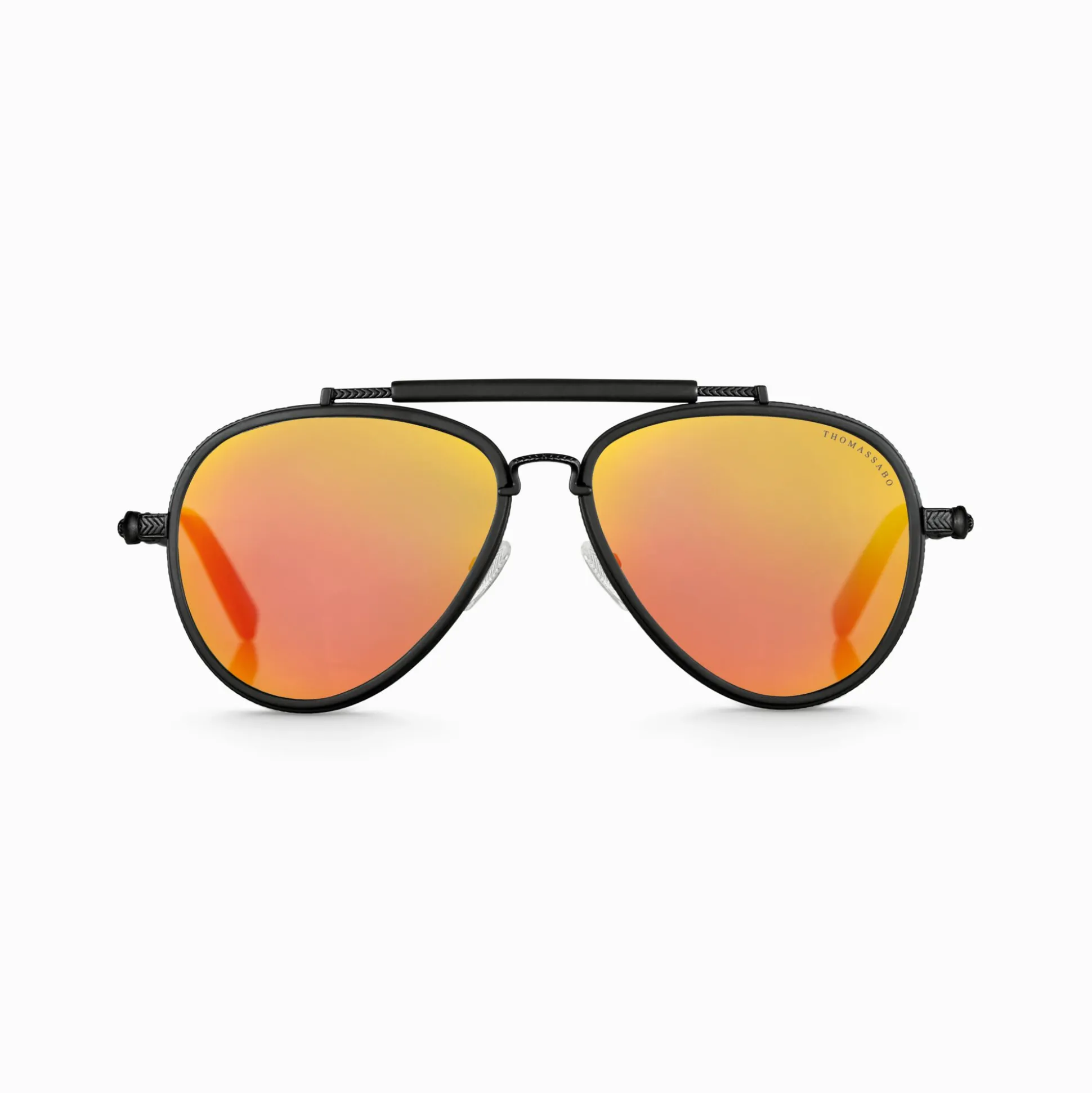 Best Sale Sonnenbrille HARRISON Pilotenform orange verspiegelt schwarz Damen Sonnenbrillen|Sonnenbrillen