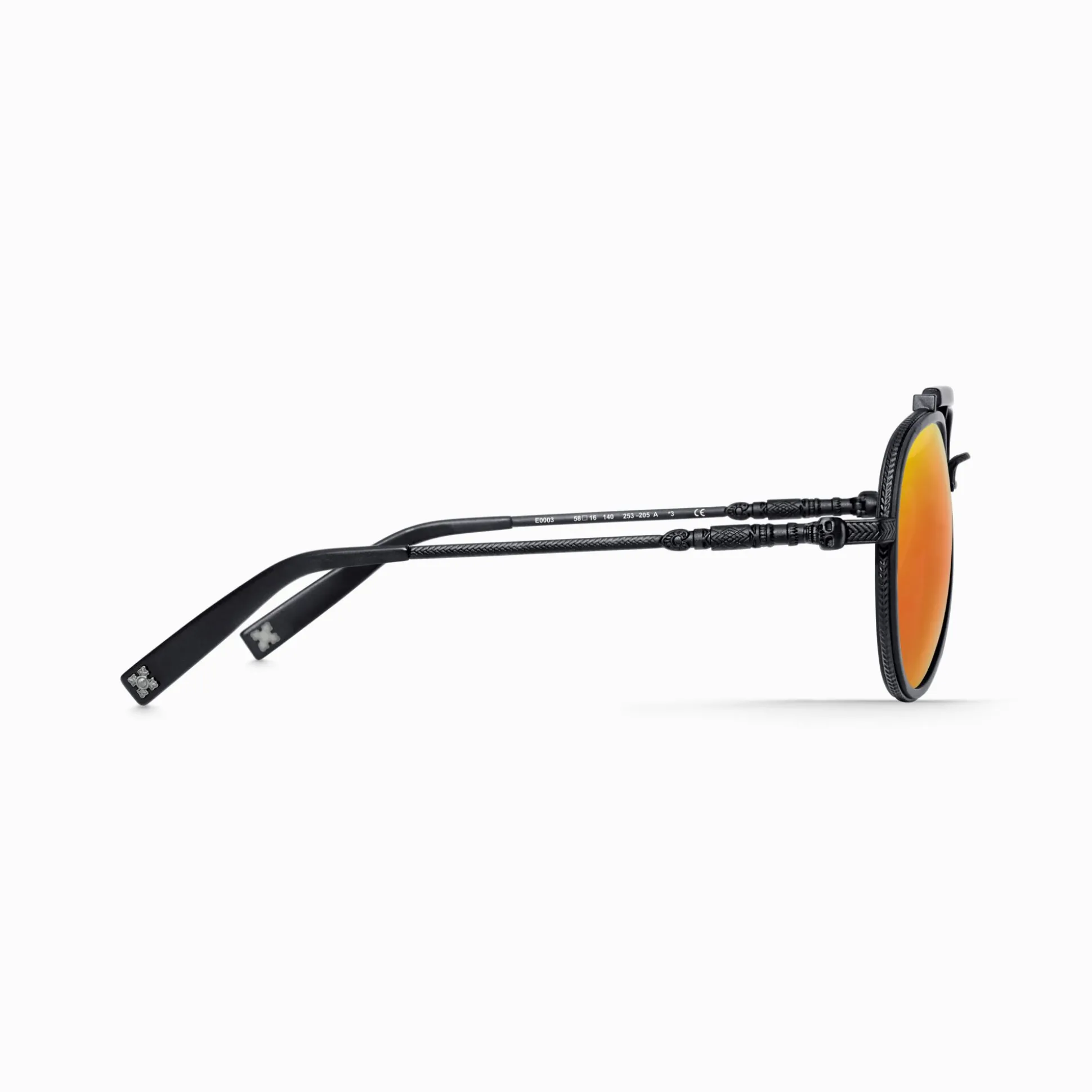 Best Sale Sonnenbrille HARRISON Pilotenform orange verspiegelt schwarz Damen Sonnenbrillen|Sonnenbrillen