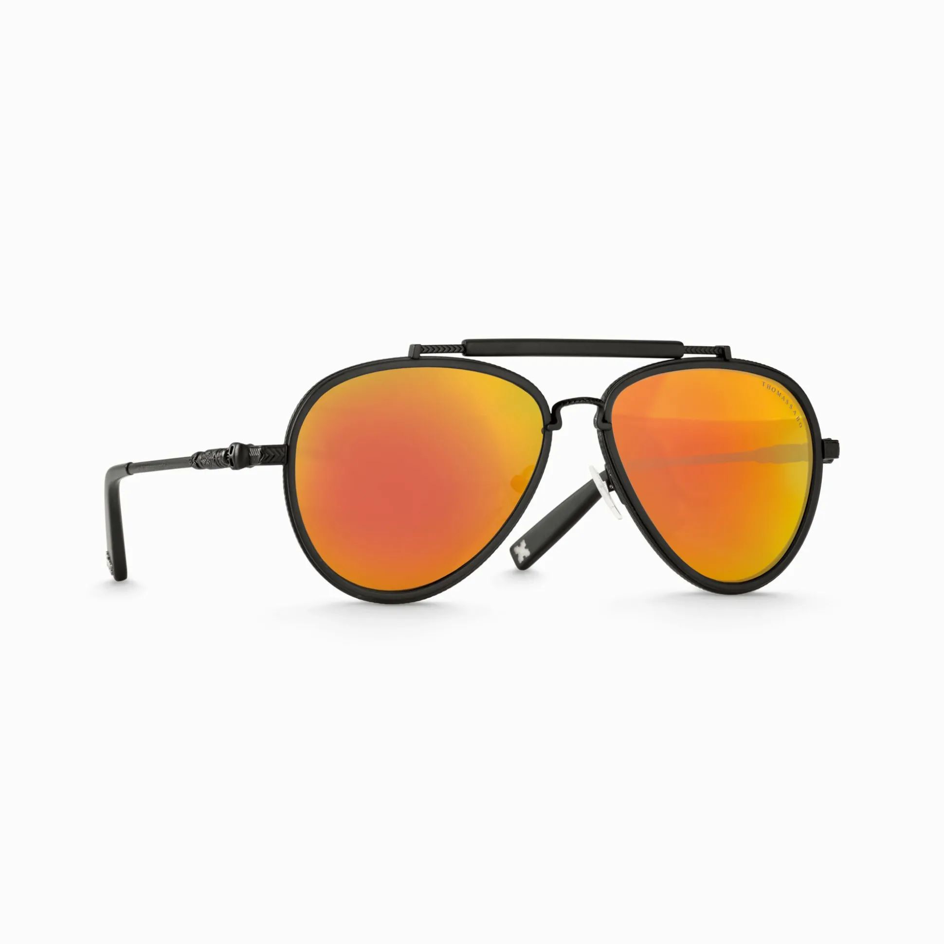 Best Sale Sonnenbrille HARRISON Pilotenform orange verspiegelt schwarz Damen Sonnenbrillen|Sonnenbrillen