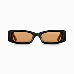 Clearance Sonnenbrille Kim schmal rechteckig orange Damen Sonnenbrillen|Sonnenbrillen