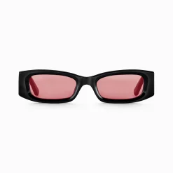 Clearance Sonnenbrille Kim schmal rechteckig dunkelrot Damen Sonnenbrillen|Sonnenbrillen